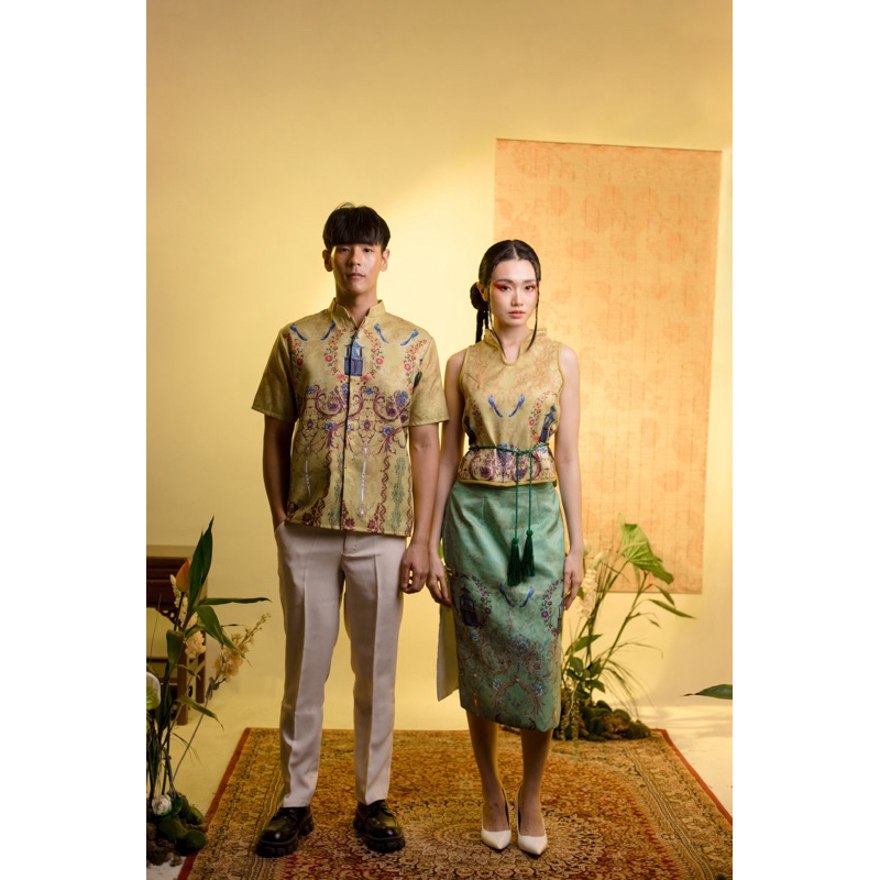 [ WEARING INS ] HUANG LONG COUPLE | Baju Imlek Couple | Atasan Imlek | Baju Chongsam Couple | Baju C