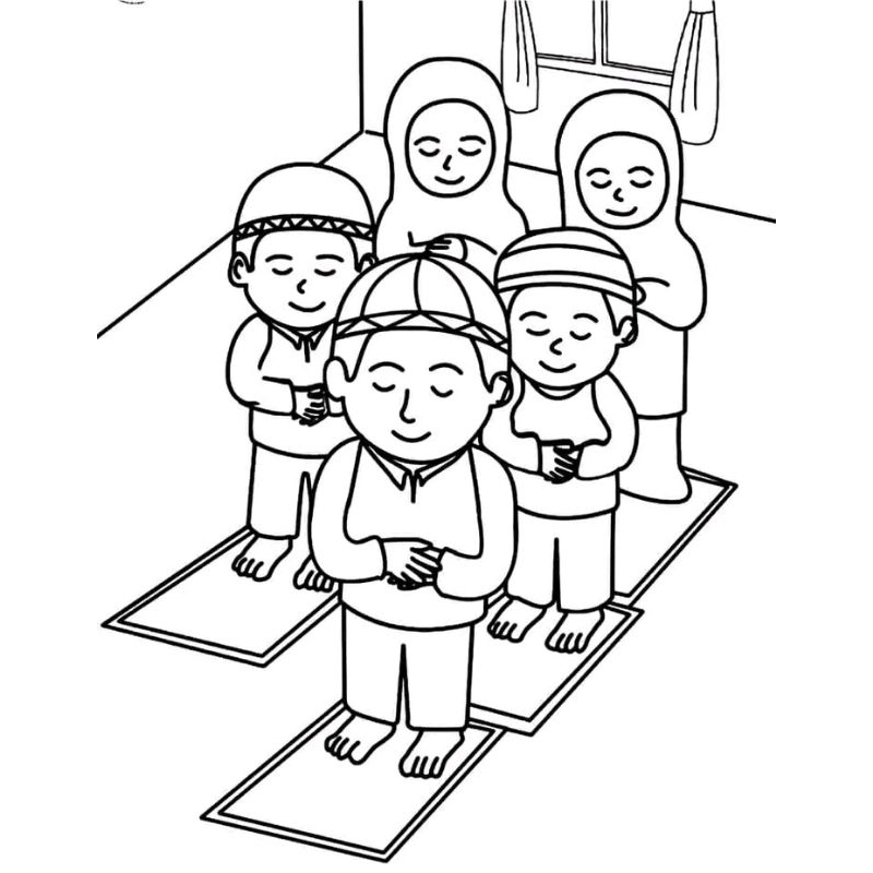 

Kertas Mewarnai Anak Anak Tema Muslim