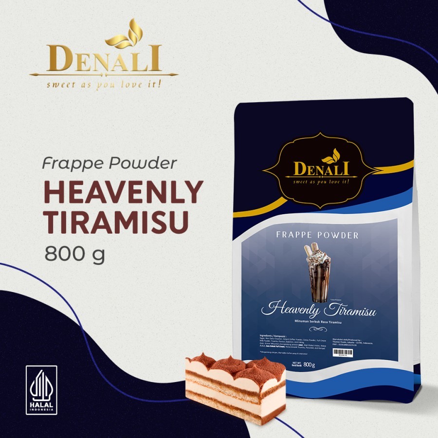 

Denali Powder Heavenly Tiramisu 800 gr | Bubuk Minuman Rasa Tiramisu