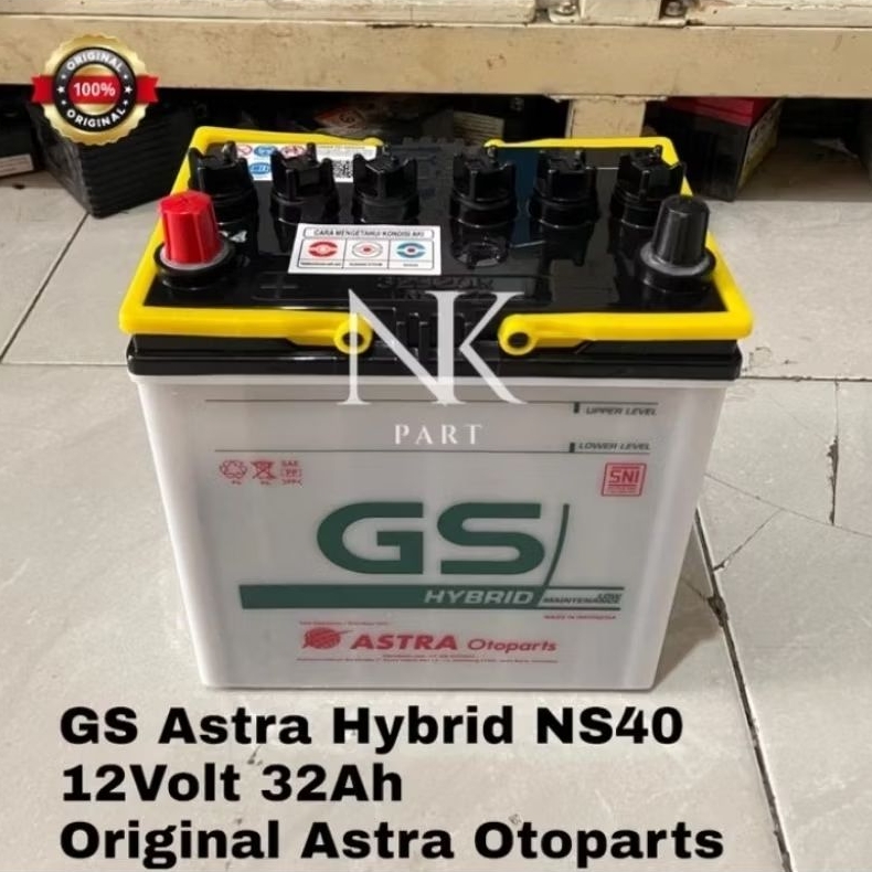 Aki Mobil Toyota Avanza, Rush Accu GS Astra Hybrid NS40 32Ah