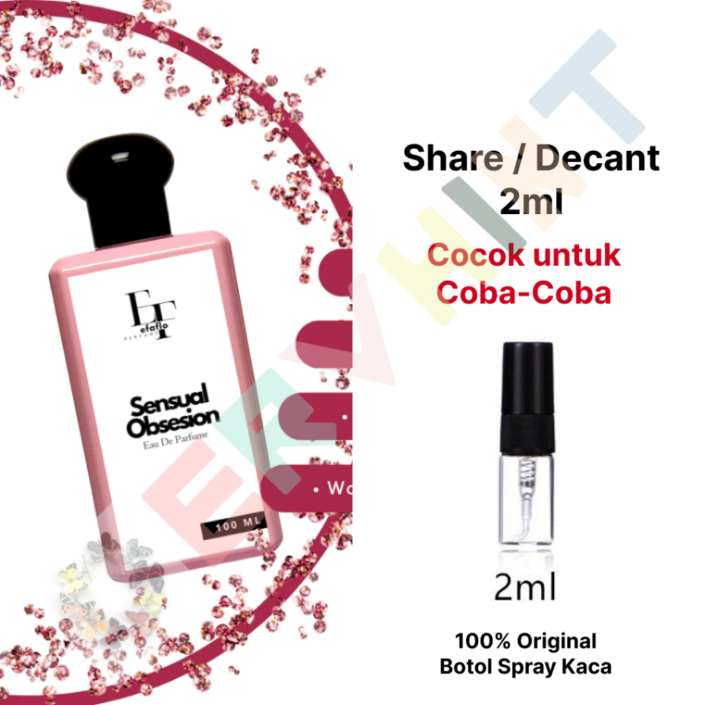 [Share / Decant] Efaflo Sensual Obsesion Parfum Wanita Tahan Lama EDP Eau De Parfum Perfume Parfume 