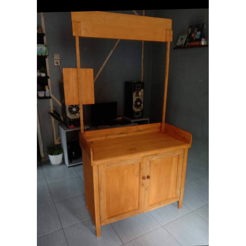 Promo Murah Booth Lipat Portable/Booth stand/Booth kayu/Meja kompor/Meja jualan/Meja lipat