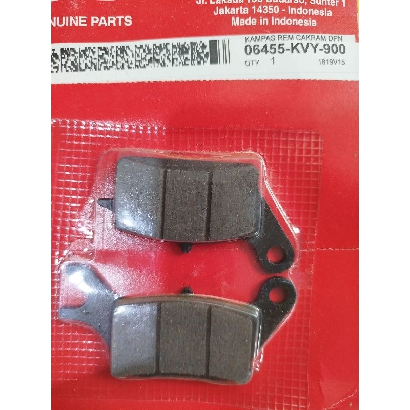 Kampas rem depan Beat karbu -KVY ORI