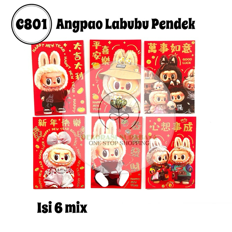 

Angpao imlek shio 2025 Pendek 8x11,5cm Pj 9x16cm