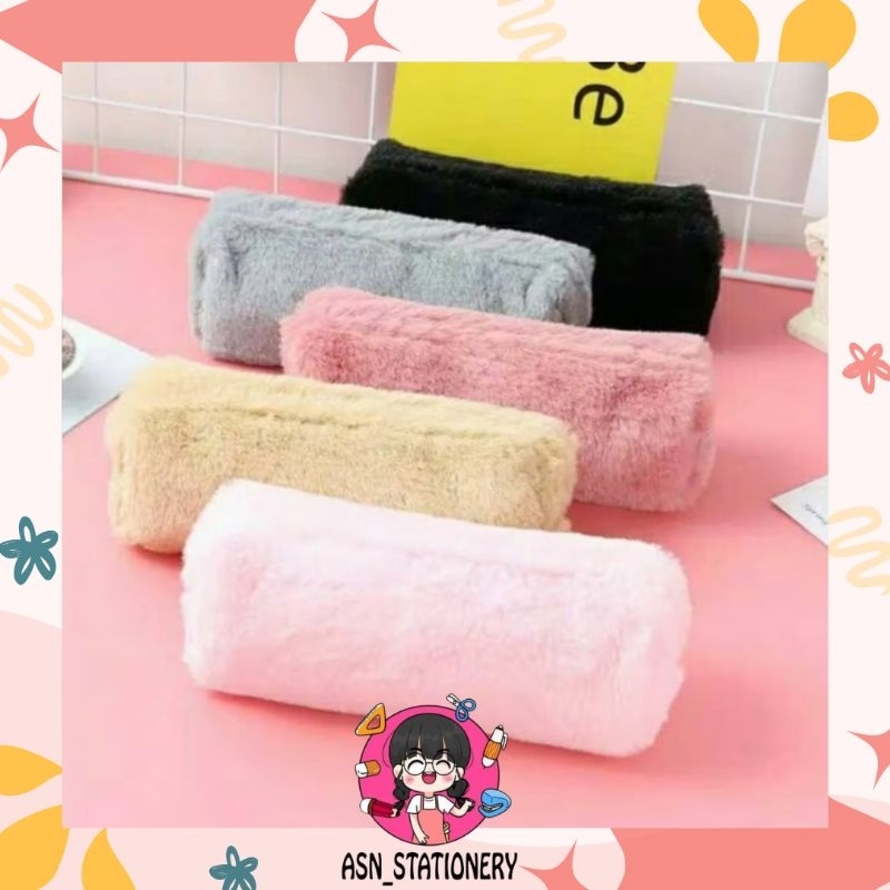 

[ASN] PENCIL CASE FUR - KOTAK TEMPAT PENSIL MODEL BULU LUCU DAN UNIK