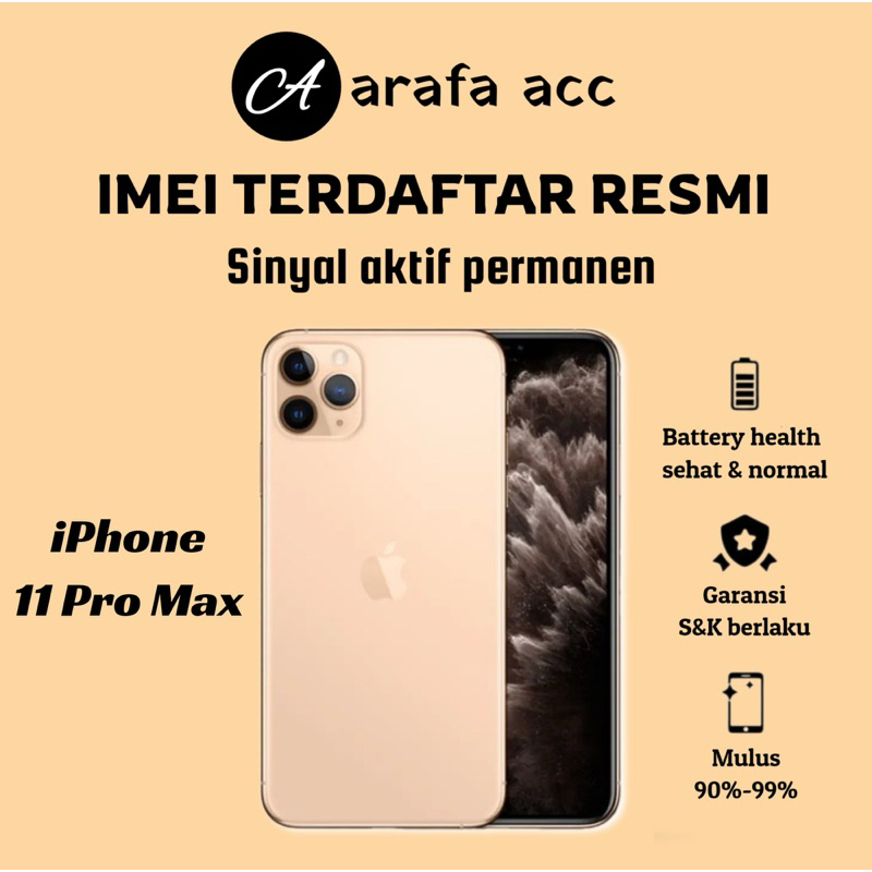 iPhone second original 11 pro max 256 gb all operator/permanen