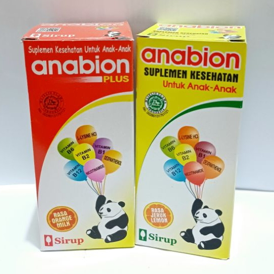 Anabion dan Anabion PLUS Sirup 60ML - Meningkatkan Nafsu Makan Anak