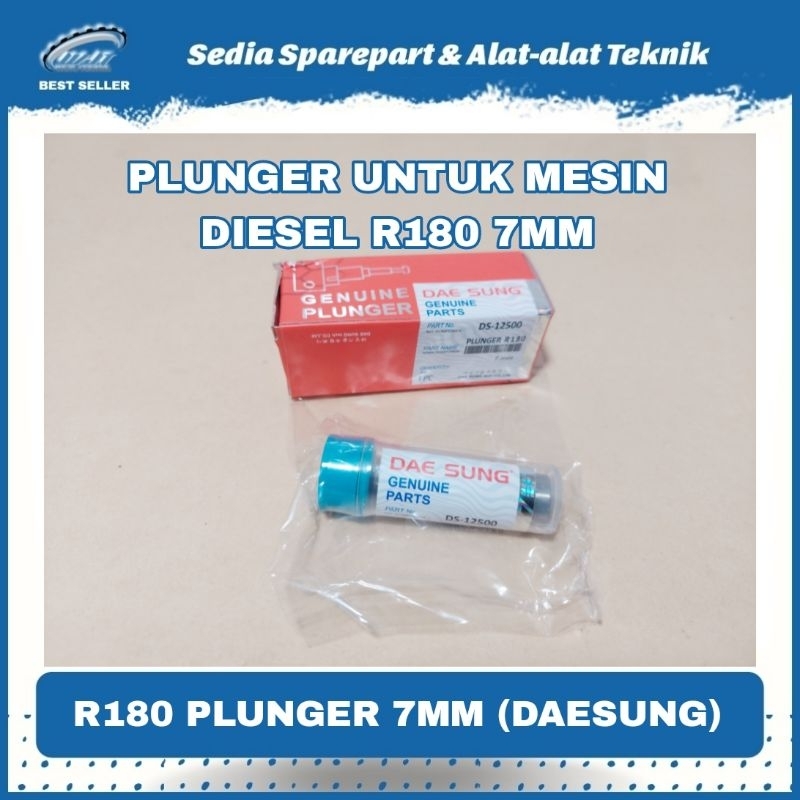 PLUNGER MESIN DIESEL 7MM R180 PLUNGER R180 MERK DAESUNG MERAH