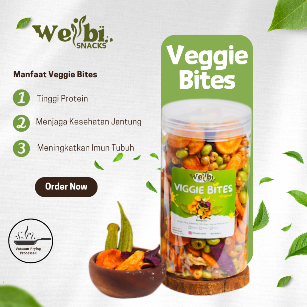 

Keripik Sayur Kering Mix 100% Produk Lokal Cemilan Sehat Halal Wellbi Snack