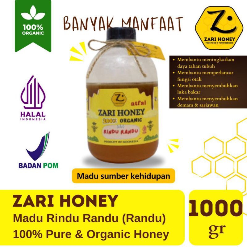 

Madu Randu Asli Murni Organik 1kg