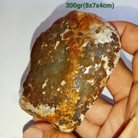 batu akik mani gajah madu kristal (681)