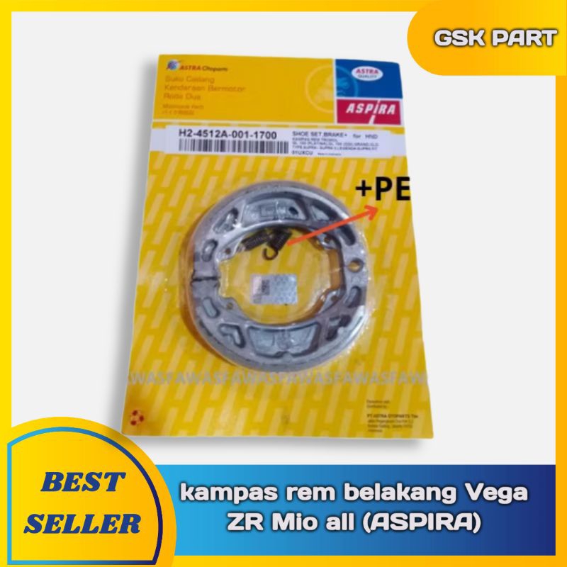 kampas rem belakang Vega ZR Mio Vixion (ASPIRA)