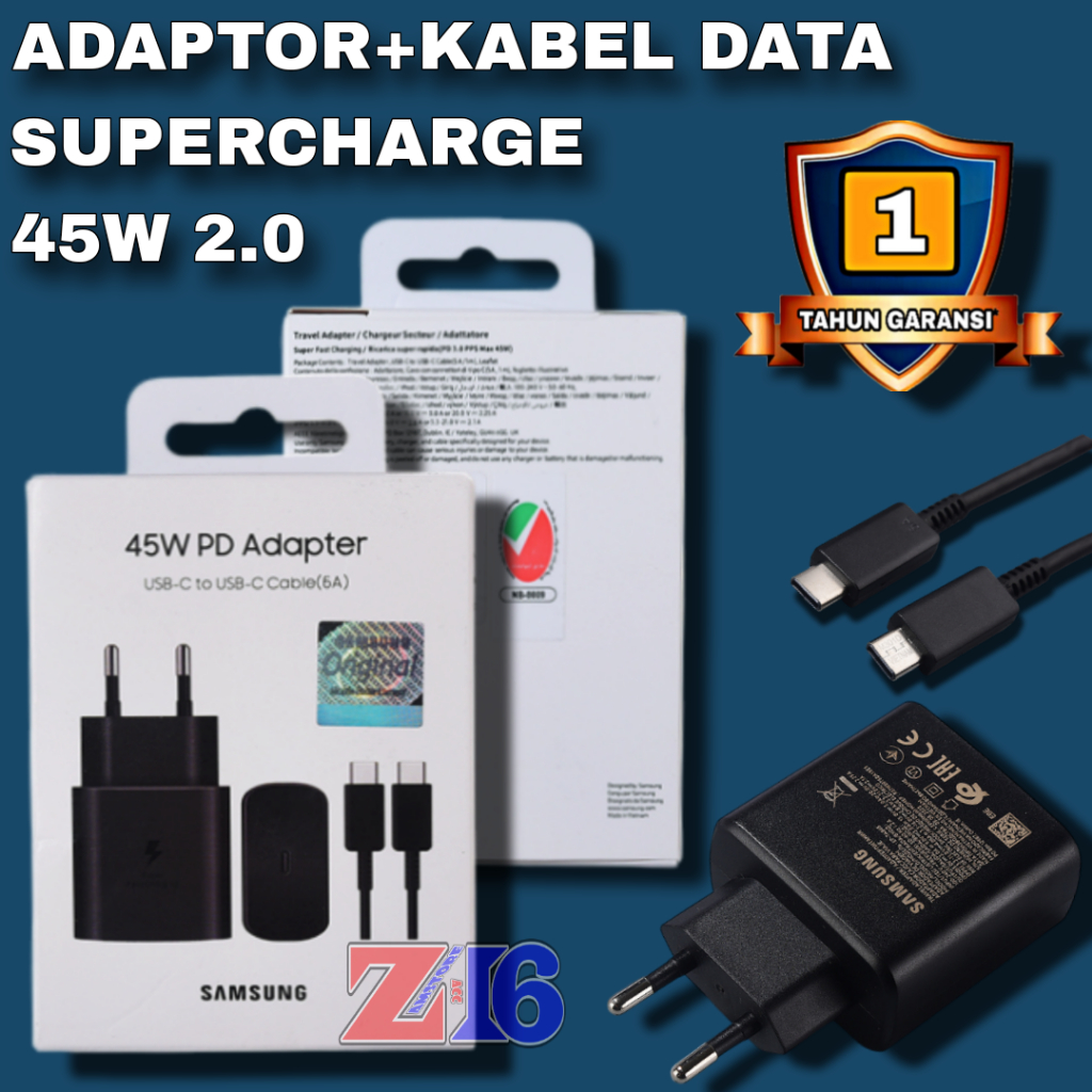 [ ASLI ] CHARGER Charger Samsung Galaxy Tab S8 45 Watt Super Fast Charging