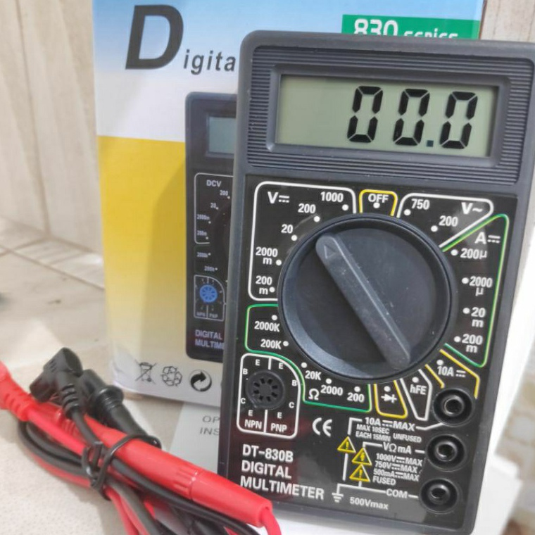 Obral Terbaik avometer digital DT83B Multimeter DT83B digital Multi meter DT83 Volt meter Cek arus d