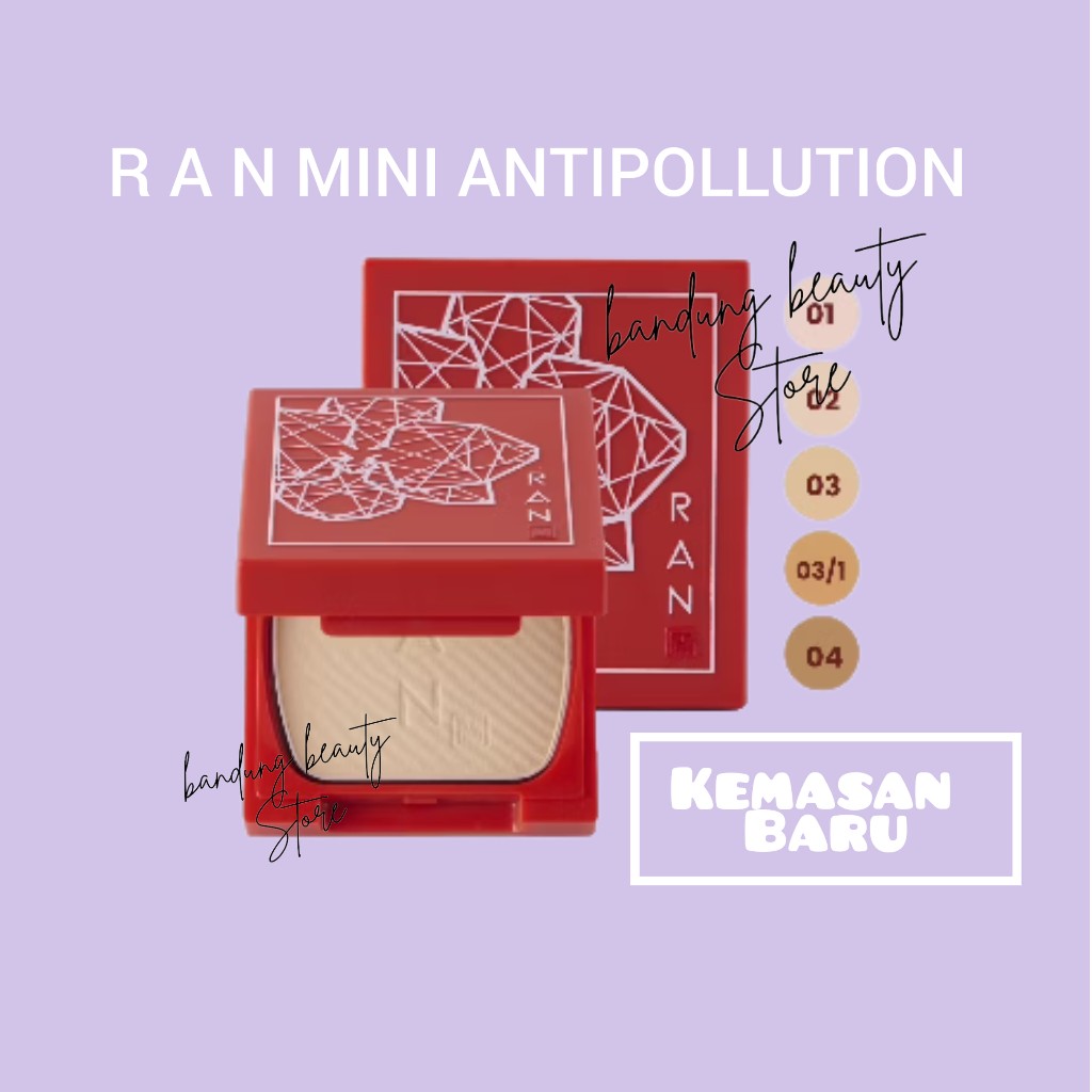 RAN mini Anti Pollution Retouch Powder Hologram Spf 20 PA++ / bedak ran / ran powder