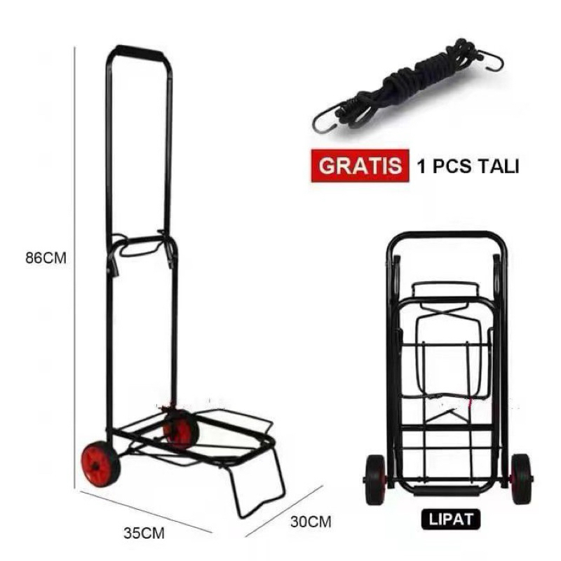 Trolly Lipat/Trolly barang/Trolly lipat roda