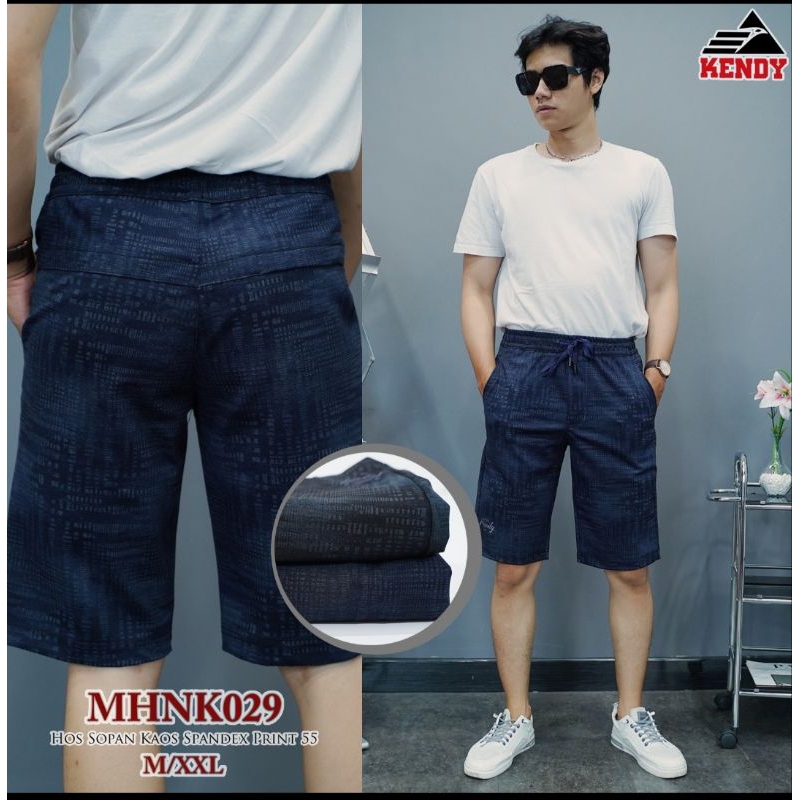CELANA KENDY PENDEK PRIA MOTIP PINGGANG KARET ORIGINAL PREMIUM | CELANA KENDY