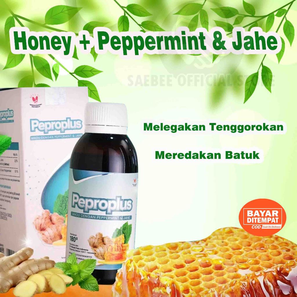 

Peproplus Madu plus peppermint dan Jahe meredakan batuk legakan tenggorokan Herbal Original