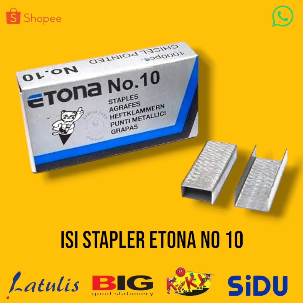 

Isi Staples Stapler Hekter Etona no 10 (1pack)