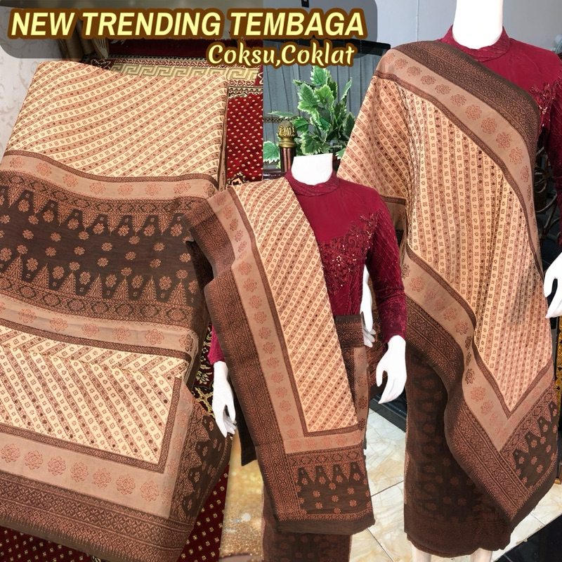 Classic Elegant Songket Tembaga ORI {warna Alam} SUPER SPESIAL EXCLUSIVE / Songket tenun palembang a