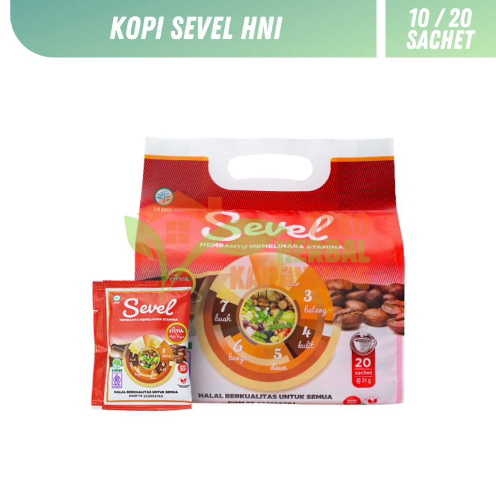 

Kopi 7 Elemen / Kopi Sevel HNI HPAI Isi 10/20 Sachet