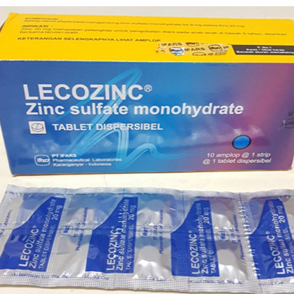 Lecozinc Tablet PER BOX Suplemen Zinc Diare Anak
