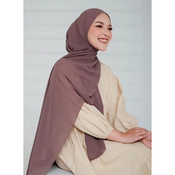 CUCI GUDANG HIJAB PASHMINA POLOS BASIC WARNA CANTIK KEKINIAN BAHAN CRINKLE TEBAL ADEM