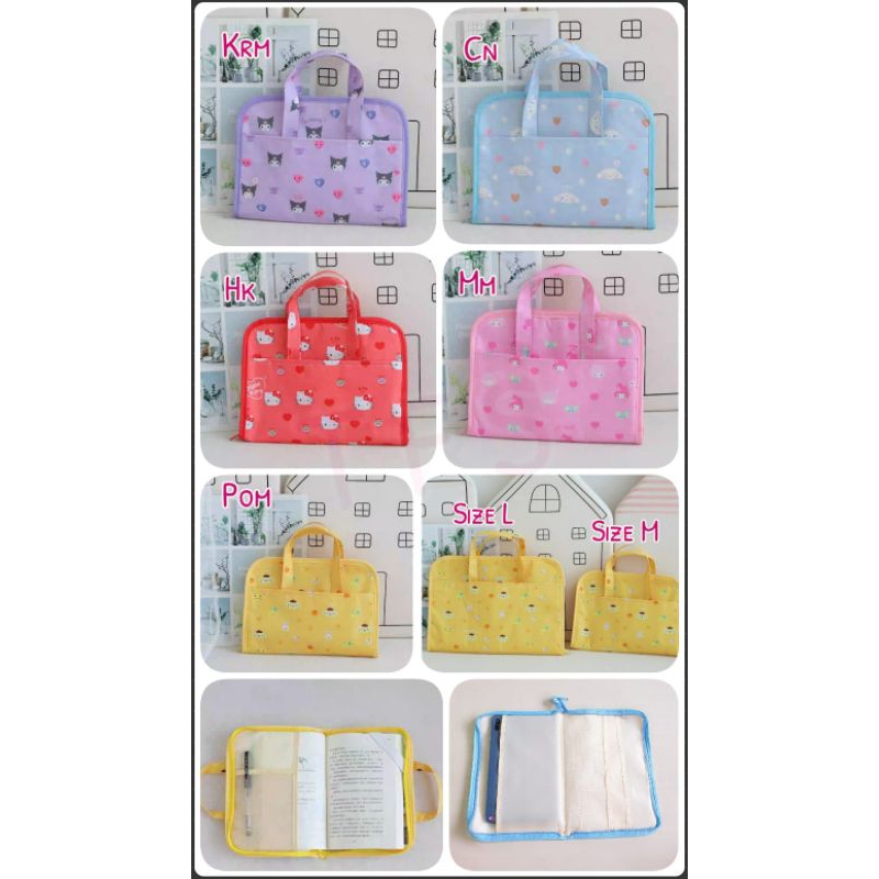 

Bag organizer untuk dokumen, file / tas dokumen kuromi melody