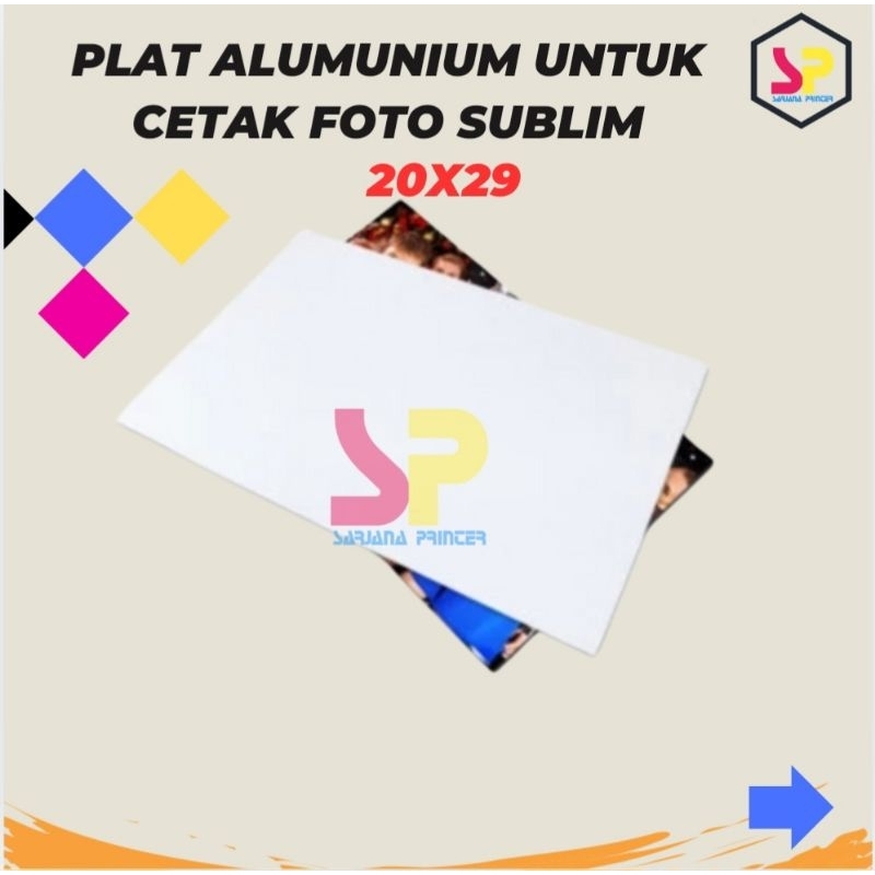 

plat alumunium sublim ukuran a4 20x29cm