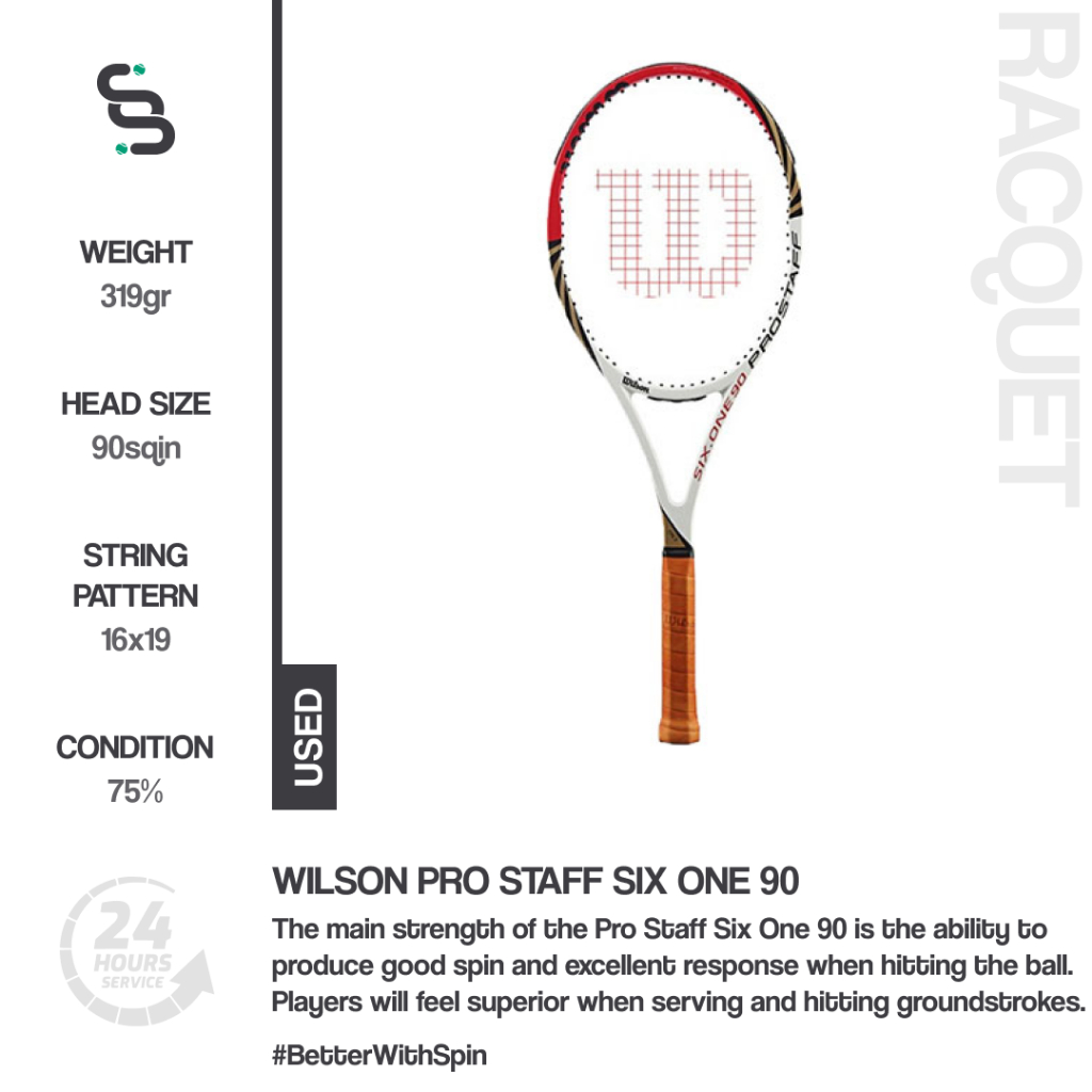 Raket Tenis Bekas Wilson Pro Staff Six One 90