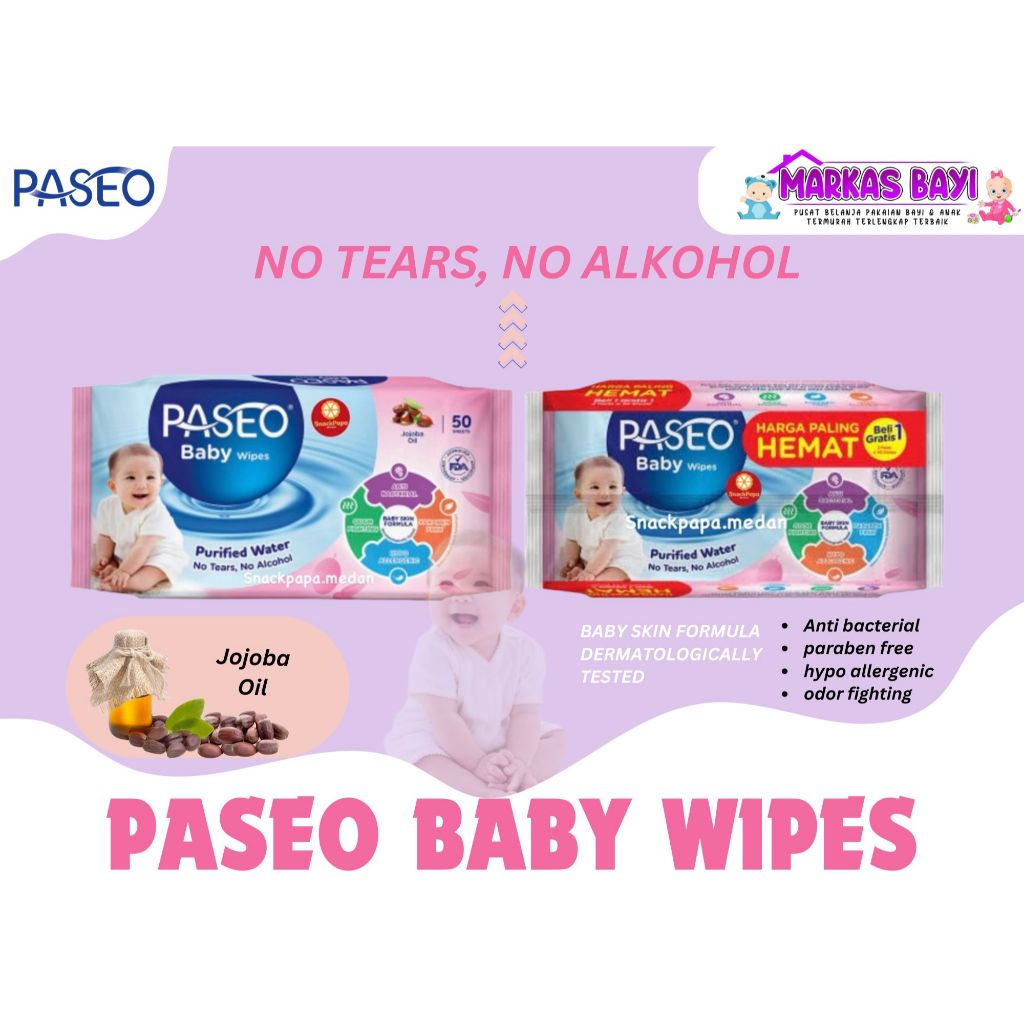paseo baby wipes purified water