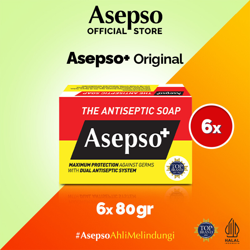 ASEPSO BUNDLING 6 PCS Sabun Batang Soap Original - 80gr