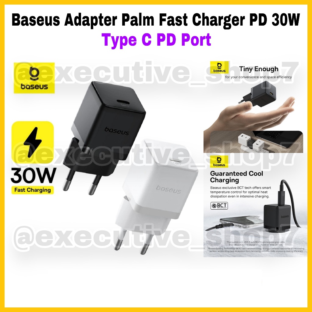 Baseus Adapter Palm Fast Charger PD 30W - Type C PD Port