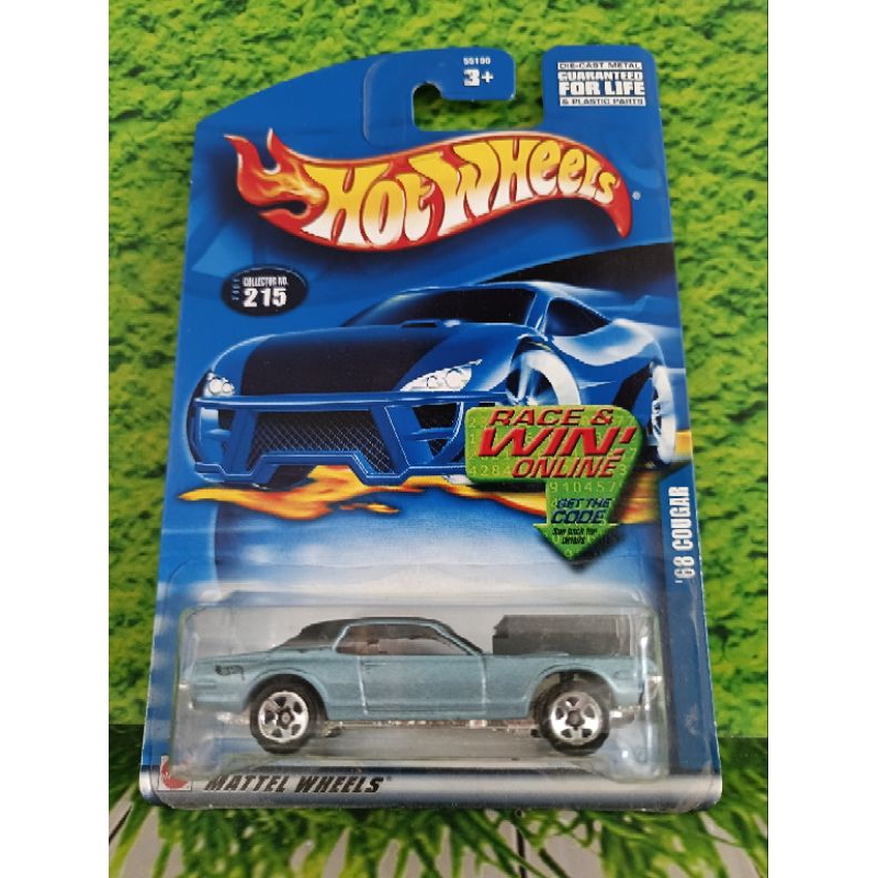 HOT WHEELS '68 COUGAR BLUE CARD