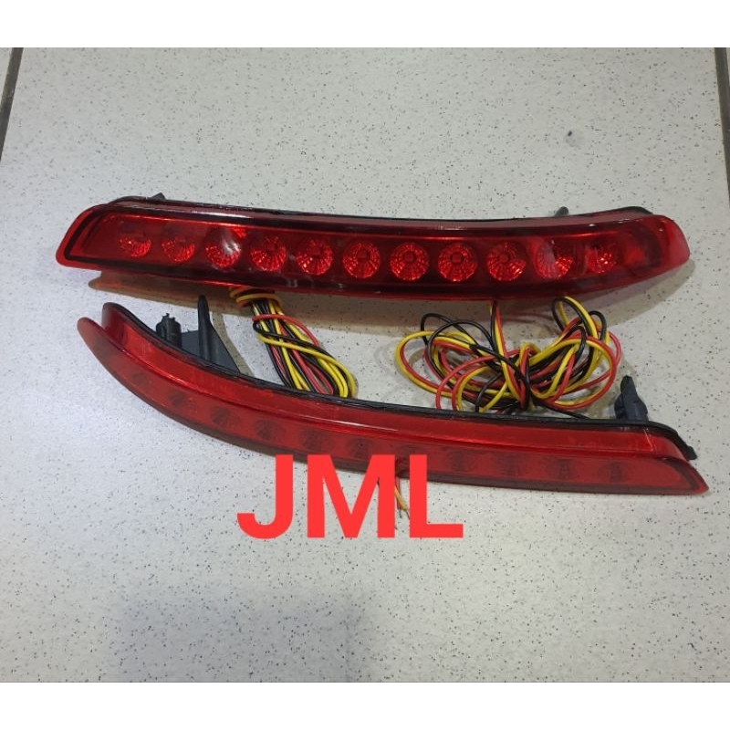 Lampu LED reflektor bumper belakang Innova reborn 2016-2021.