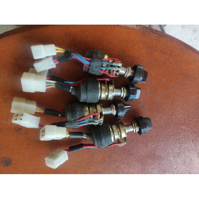 Saklar putar control suhu Ac katana jimmy elf/L300 bus dll universal Nippon denso asli 8pin socket