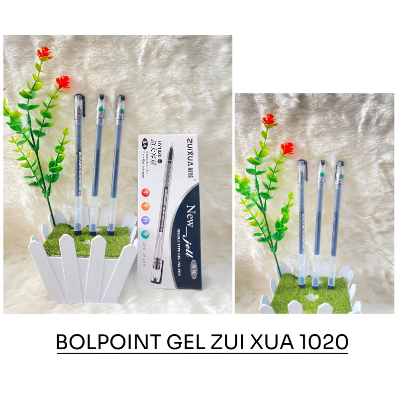 

bolpen / bulpen / pulpen/polpen gel apel zuixua hitam 1020 gel murah