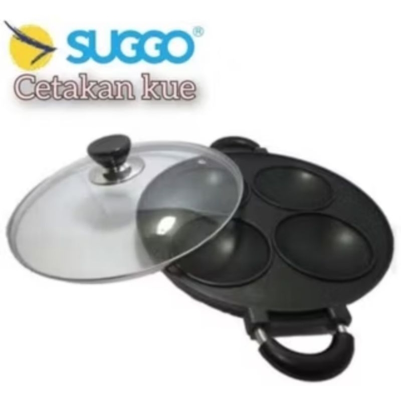 CETAKAN KUE SUGGO SUPER CAKE PAN 8 LUBANG DATAR CETAKAN KUE MARTABAK MINI