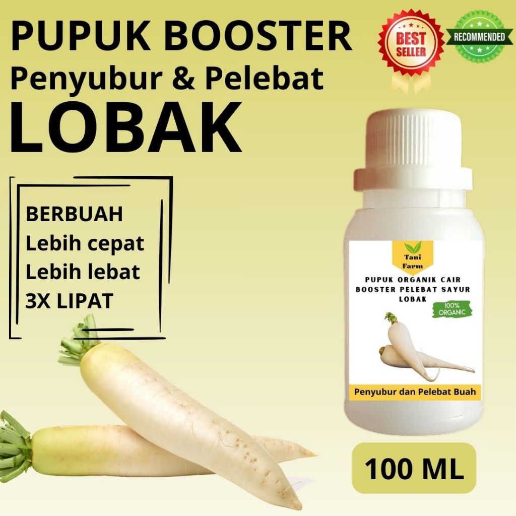 Pupuk Organik Cair / Pupuk Lobak / Pupuk Pelebat Lobak / Pupuk Booster Lobak
