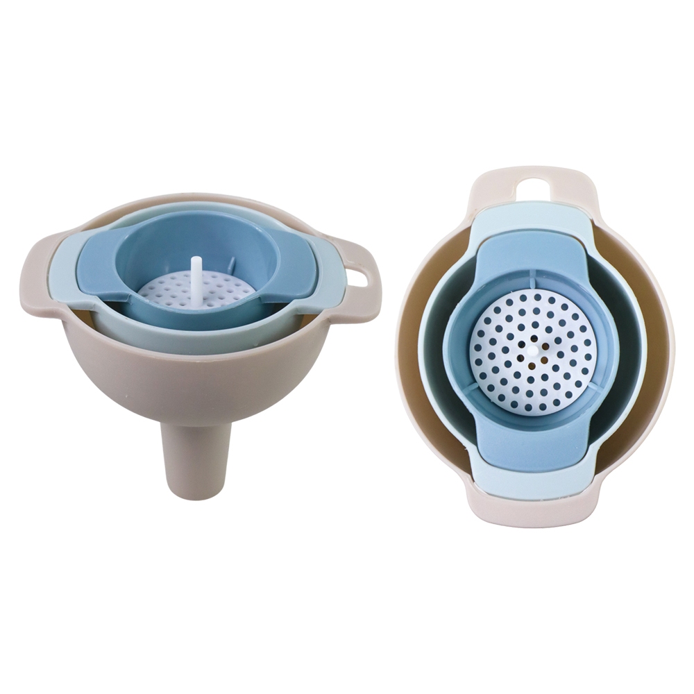 Corong set 4 pc funnel plastik corong saringan set