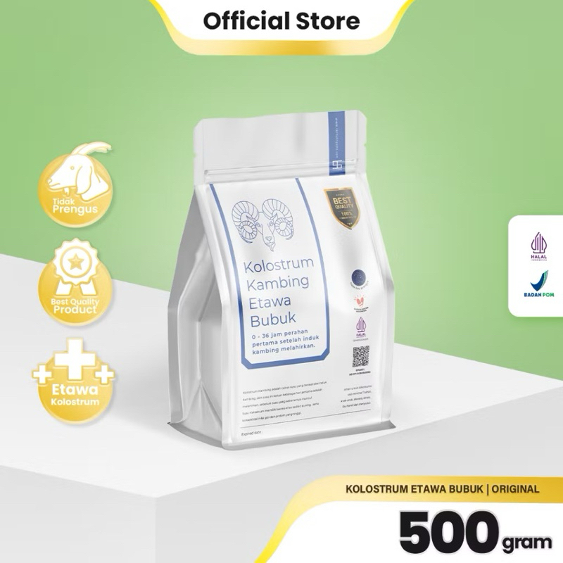 

Susu Kambing Etawa Kolostrum Ternak Syams 500gram