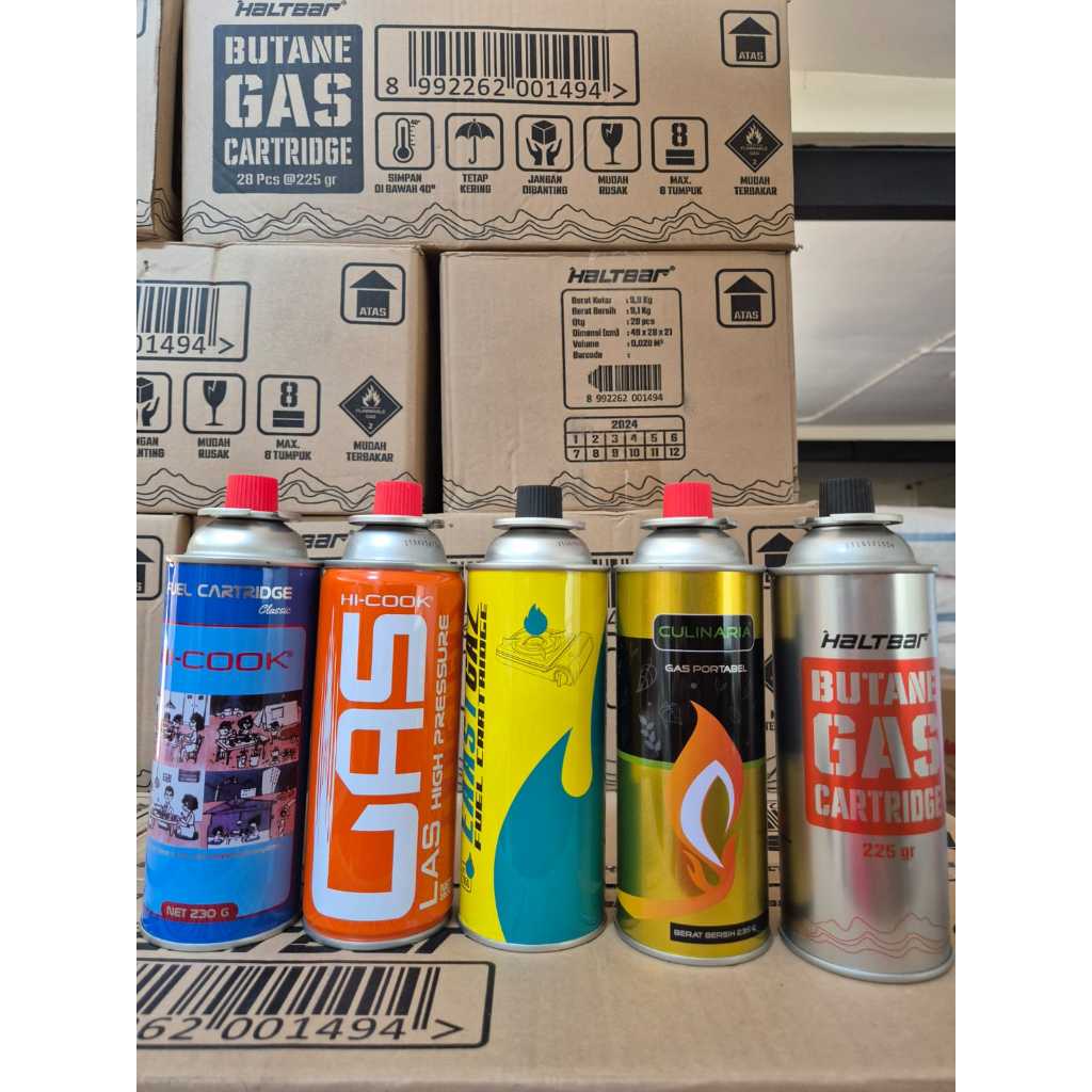 Gas Kaleng Portable / Gas Kompor Portable / Gas Kaleng Hi-Cook / Gas Catridge / Gas Kaleng Original