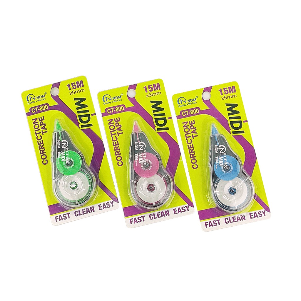 

CoCorrection Tape CT-800 Midi/ Correction Tape / Penghapus Tip-Ex /Tipex Kertas Roll / pita koreksi