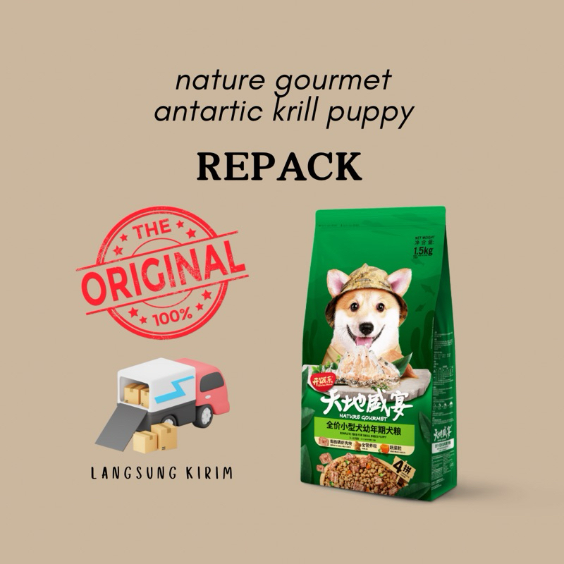 nature gourmet antartic krill puppy repack 1 kg