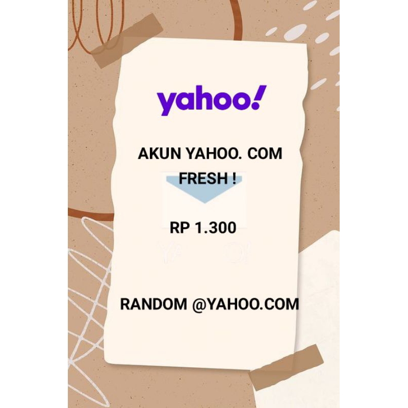 AKUN YAHOO BERGARANSI @YAHOO.COM