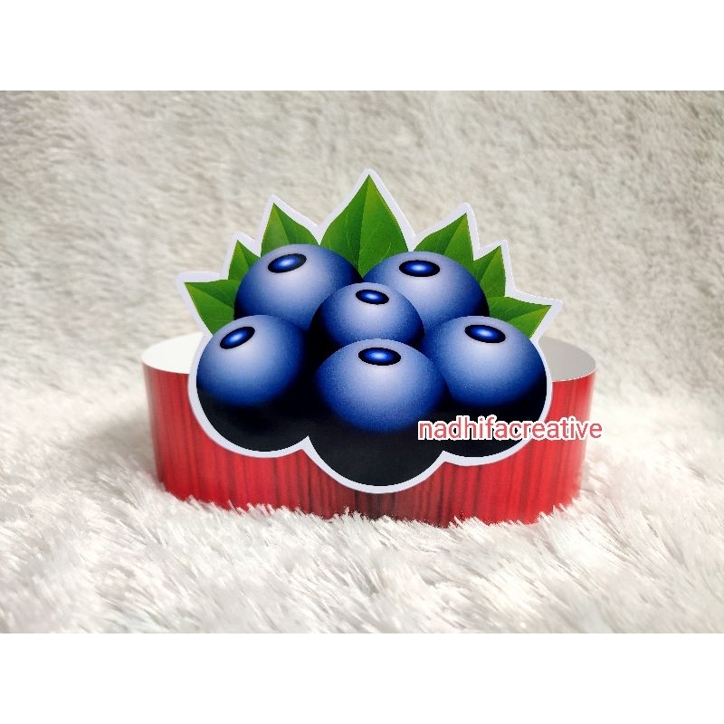 Topi Gambar Blueberry