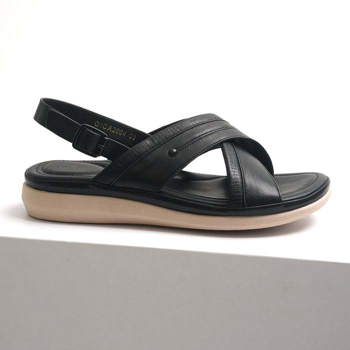GABINO Sandal Sepatu Tali Strap Wanita Comfort-Black-o1ca3004.