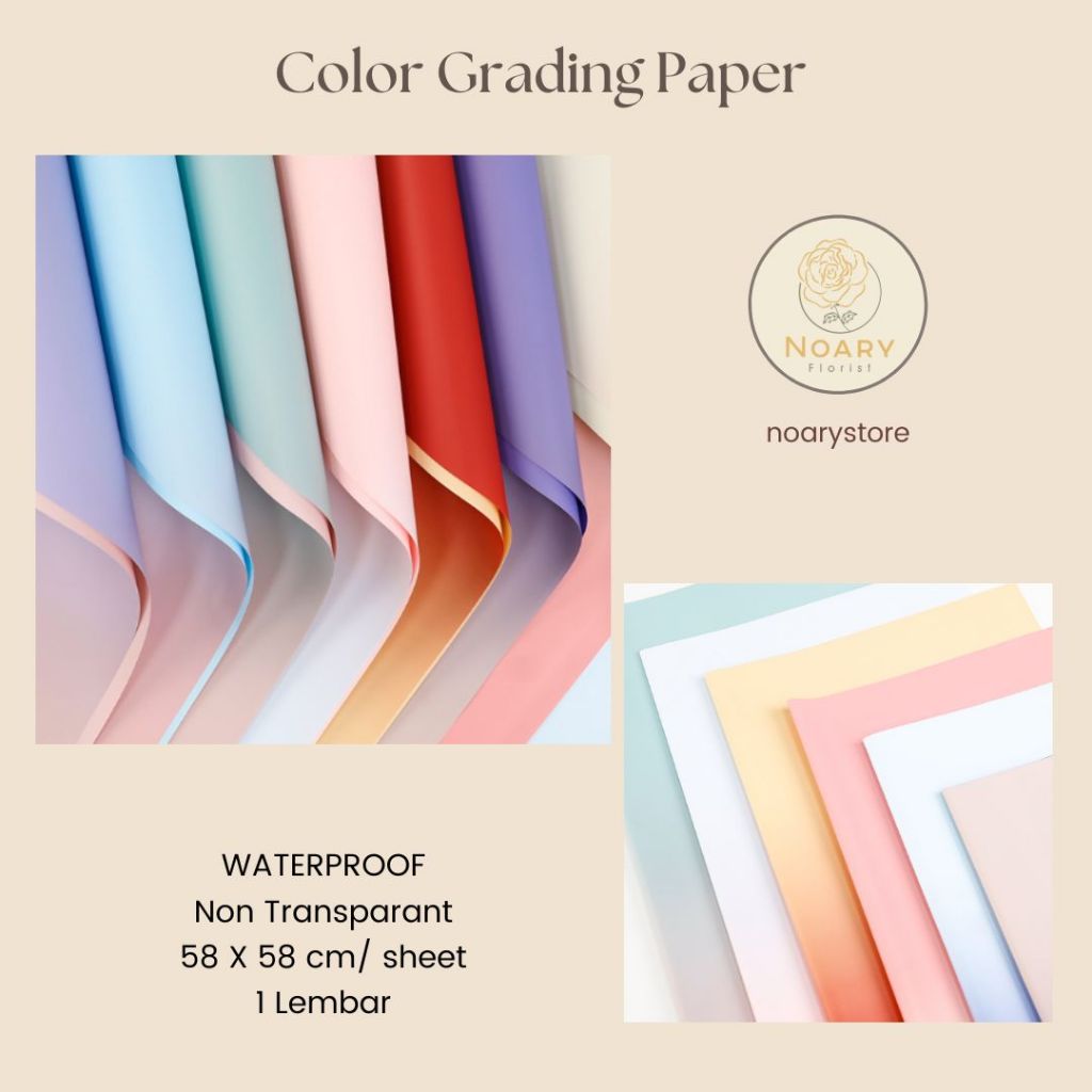 

COLOR GRADING PAPER / WRAPPING / Kertas Buket