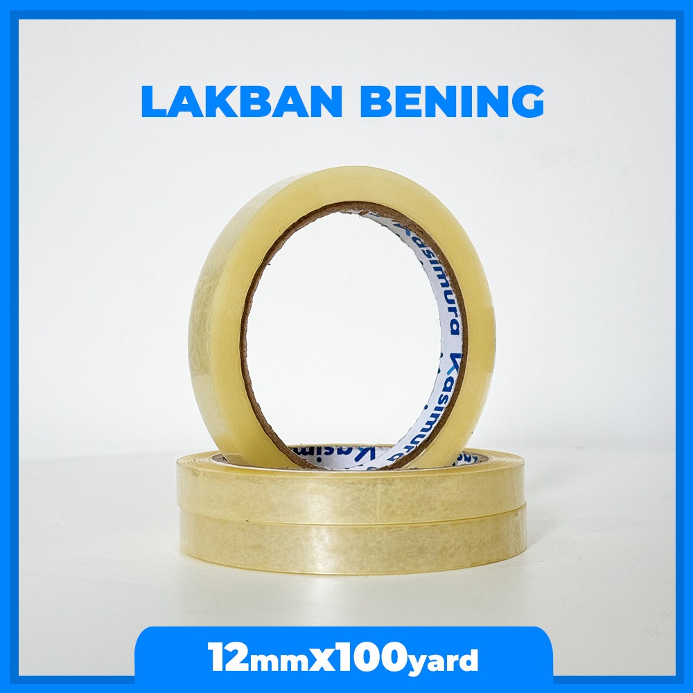 

LAKBAN BENING/COKLAT MURAH 12MM x 100YARD PANJANG DAN LEBIH KUAT