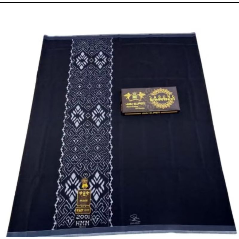 Sarung samarinda HMM 2001 original khusus hitam/COD sarung samarinda HMM